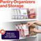 2 Pack Pantry Organizers and Storage (Clear) 10.5"L x 6"W x 3.5"H